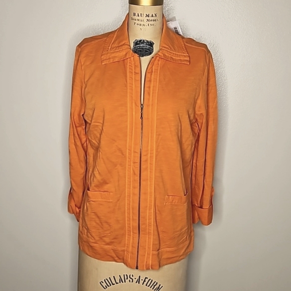 NEW | ZENERGY by CHICO'S | LEXY 3/4 SLEEVE JACKET | SIZE 1 (MEDIUM) - Picture 1 of 7